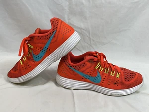 Nike Lunartempo Womens 9 Athletic Running Shoe Orange Lunarlon Neutral Side Soft - Picture 1 of 24