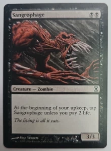 MTG Magic The Gathering Card Sangrophage Creatue Zombie Black Time Spiral - Picture 1 of 2