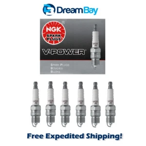 NGK Spark Plug 6PCS V-Power 67-96 for Buick Chevy Chrysler Ford Pontiac 6630 UR4 - Picture 1 of 4