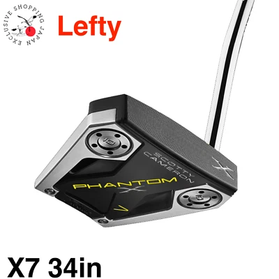Scotty Cameron Golf 2019 US PHANTOM X 7 Putter 34inch 70° Lefty Men Head Cover - Image 1 of 4