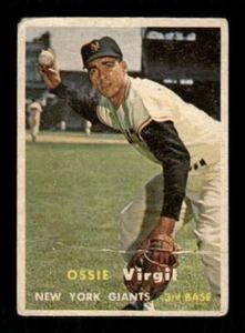 1957 Topps Baseball 365 Ozzie Ossie Virgil RC schlechter Papierverlust BXCP35 - Bild 1 von 2
