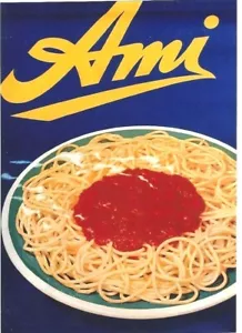 Original Vintage Poster AMI SPAGHETTI SCHWEIZER PASTA um 1960 - Bild 1 von 1