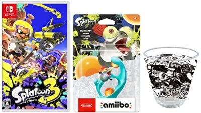 Splatoon 3 Switch + amiibo Kojake smallfly salmio escamita + Acrylic tumbler - Image 1 of 2