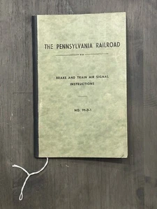 Pennsylvania Railroad Brake & Train Air Signal Instructions 99-D-1 - Picture 1 of 5