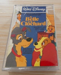 K7 CASSETTE AUDIO TAPE WALT DISNEY LA BELLE ET LE CLOCHARD PAR JEAN ROCHEFORT - Picture 1 of 5