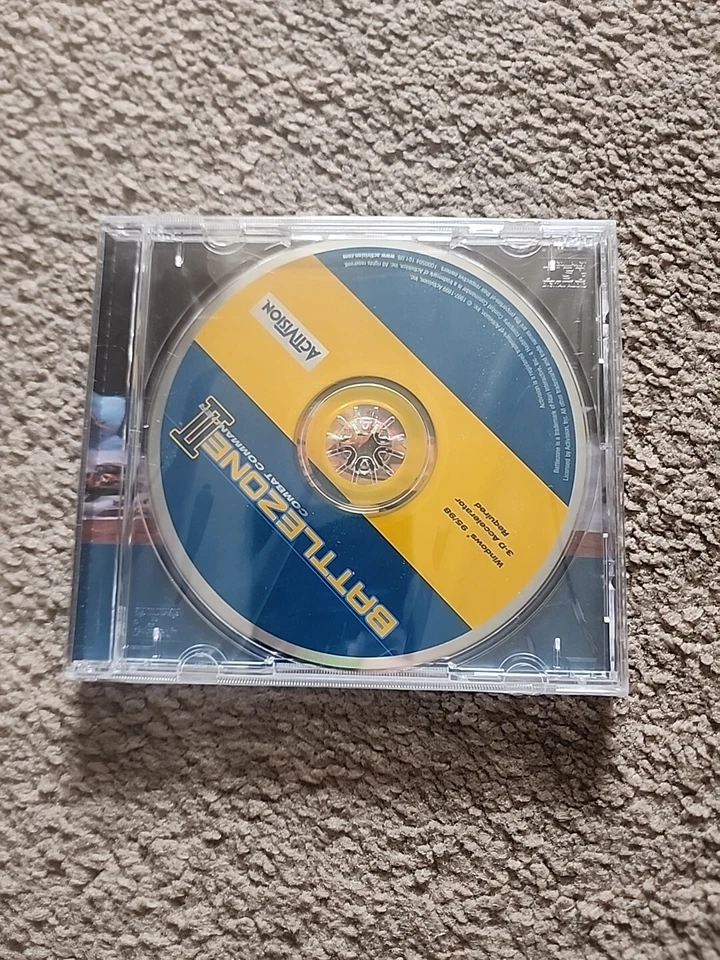 Activision Battlezone II 2 Combat Commander PC CD Build Defend Attack Team War Game 047875106048