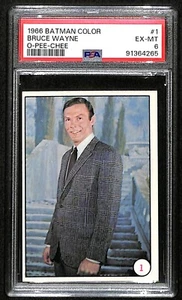 1966 O PEE CHEE Canada Batman Color Bat Laffs #1 Bruce Wayne PSA 6 EX-MT 7752 - Bild 1 von 4