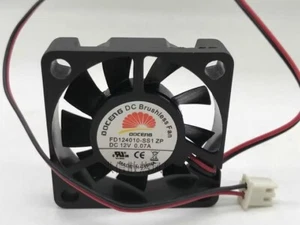 1 pcs DOCENG fan FD124010-SS1 ZP  DC12V 0.07A 4010 4cm 2 wire cooling fan - Picture 1 of 3