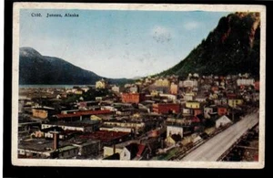 c1920 over view gold belt capitol city Juneau Alaska postcard - Picture 1 of 1