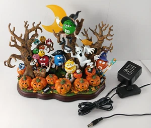 Danbury Mint M & M's Haunted Pumpkin Patch Decorative Halloween Sculpture WORKS! - Picture 1 of 16