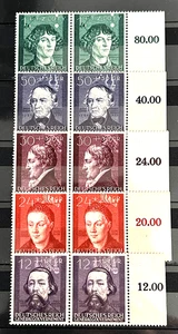 German Stamps 1942 GG occ of Poland Mi:DE-GO96-100 set MNH pairs Mint /706 - Picture 1 of 1