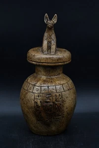 Ancient Egyptian Antiquities Authentic Pharaonic Urn Vase Rare Egyptian 1560 BC - Picture 1 of 8