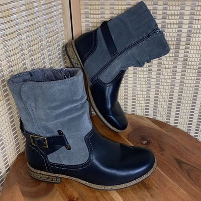 Botas midi Earth Origins Avery negras negras negras talla 8,5 Foto 1 de 4