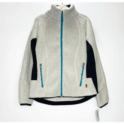 CABELA'S Sarasota Jacket Women Medium Eggshell Fleece Full Zip *Oversized* NWT - Image 1 of 4