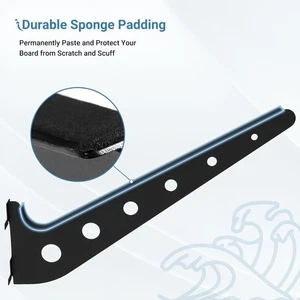 Juego de 10 brazos para tabla Rack de tabla de surf horizontal Sistema de montaje en pared ajustable - Imagen 1 de 4