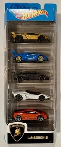 Lamborghini Hot Wheels 5-Car Pack 1:64 1806 NEW - Picture 1 of 2
