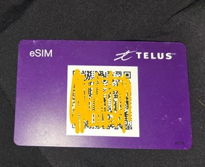CARTE ESIM physique TELUS CANADA - 5G 4G LTE - NEUVE, NON ACTIVÉE - Photo 1 sur 1