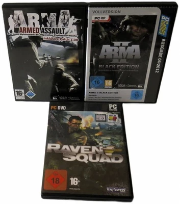 Armed Assault 1 + Arma 2 Black Edition + Raven Squad  PC-DVD Games - Bild 1 von 4