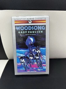 Woodsong by Gary Paulsen, 1991 A Bantam Audio Cassette Brand New Red By Author - Picture 1 of 3