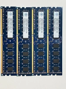 Nanya 16GB (4x4GB) 2Rx8 PC3-12800U DDR3-1600 Desktop Memory RAM Tested Optiplex - Picture 1 of 1