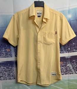RSVLTS Dress Shirt Mens M Yellow The Sandlot Roosevelts Casual Beach Kunuflex - Picture 1 of 12