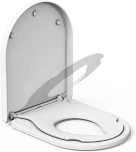 IDEALHOUSE Toilettendeckel Mit Kindersitz, WC Sitz Mit Absenkautomatik D Form - Bild 1 von 6