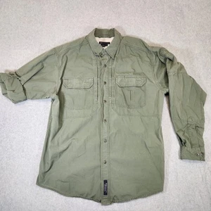 5.11 Tactical Series Conceal Vented Green Shirt Men’s Sz Large 72157 - Picture 1 of 14