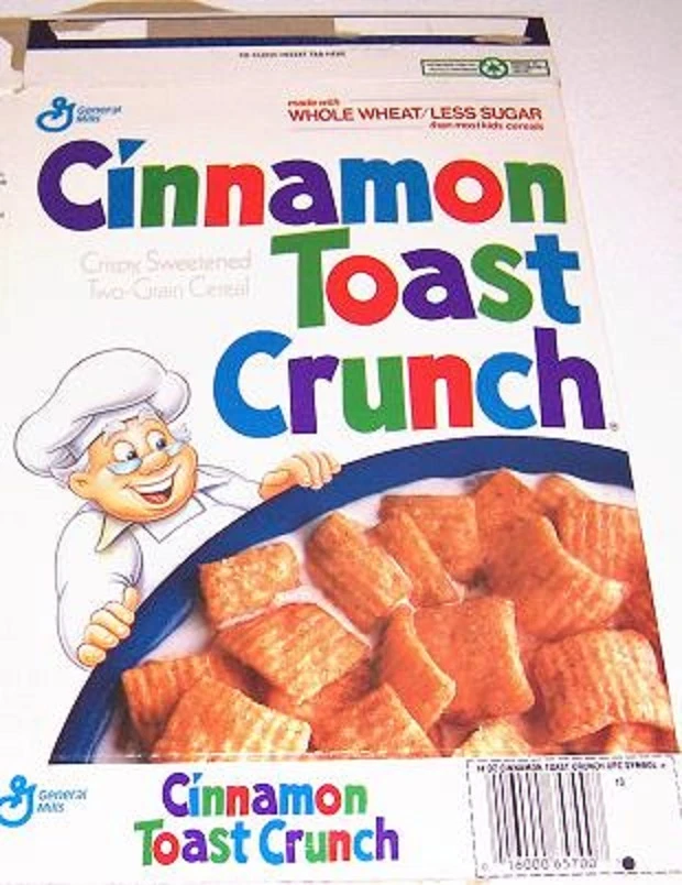 Caja de cereales Cinnamon Toast Crunch 1991 cc028  Foto 1 de 1