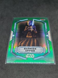 Star Wars Topps Finest 2022 Green Refractor Card 82/99 Barriss Offee 10