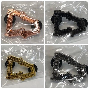 4er Set Hutstift Emaille New Era Flaggenrahmen Rand Gold Kupfer Silber Schwarz Schraube - Bild 1 von 8