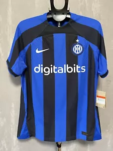 INTER MILAN 2022 2023 Home Match Football Shirt Soccer Jersey Nike ADV Size L - Picture 1 of 20