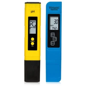 2PCS 0.01-14.00pH PH and TDS Meter Combo 0.01ph High Accuracy Pen Aquariums - Picture 1 of 7