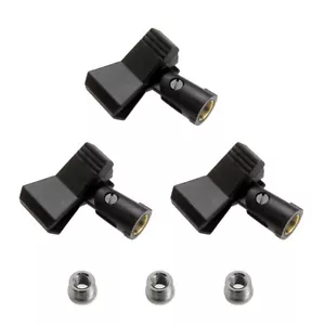 Audio2000'S AMC4171 Wireless Microphone Holders with adapters (3 Pack)-New - Picture 1 of 2