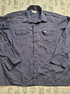 Hugo Valentino Men's Navy LS Button Down Size XL - Image 1 of 4