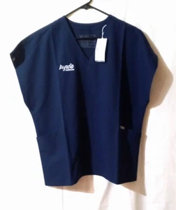 Aya Scrub Top Figs Yola Nuovo con etichette, quasi senza maniche, Blu Navy S Collezione Tecnica - Foto 1 di 7