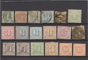 raro lote de estampillas antiguas de Alemania - Thurn y taxis - 1852-1858 - Imagen 1 de 3