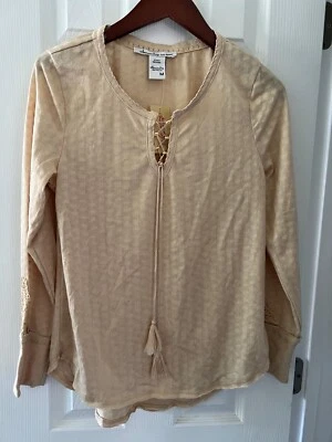 Suéter American Rag Cie Bordado Talla M Color Avena Foto 1 de 4