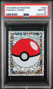 1999 Merlin Pokemon Pokeball Prism #S24 – PSA 10 (GEM MINT) - Picture 1 of 2