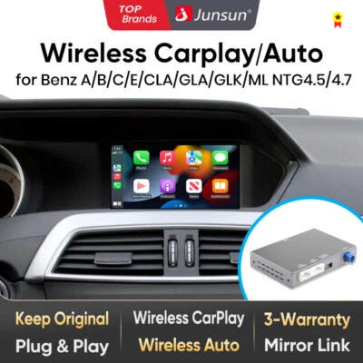 Wireless Carplay Android Auto Interface NTG4.5 For Mercedes Benz A C E CLA ML GL - Bild 1 von 4
