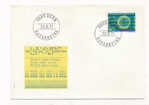 D364193 50 Years Swiss Radio FDC Switzerland - Picture 1 of 1