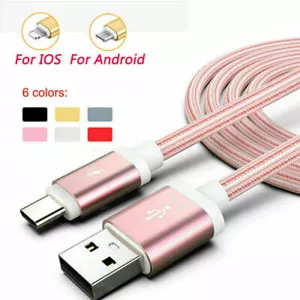 1-3M Useful USB Data Charger Charging Cable fit for iPhone Micro USB Type-C - Picture 1 of 17