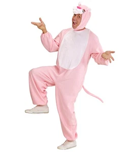 Kostüm Komischer Panther rosa pink Karneval Kostüm Overall Damen Herren unisex - Bild 1 von 1