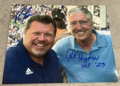 Pat Hughes & Ron Coomer Signed 8x10 Photo Chicago Cubs Autographed RARE + PROOF - Image 1 of 4