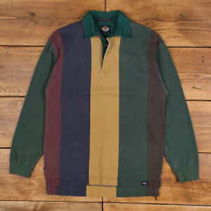 Vintage Polo Shirt T Shirt L 90s Dockers Long Sleeve Green Tee