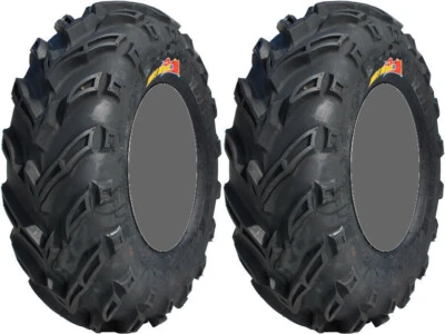 一对 2 GBC Dirt Devil 25x12-10 全地形车轮胎套装 25x12x10 25-12-10 — 第 1/2 张图片