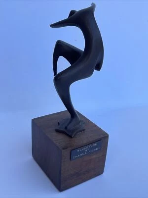 CHARNA RICKEY BRONZE 金属 SCULPTURE 复古现代主义者 David Rejoicing 罕见 — 第 1/4 张图片