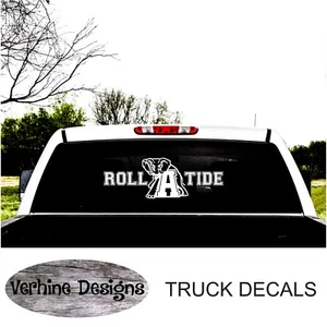 ALABAMA ROLL TIDE Car or Truck Decal - Large to Fit Suburban or Truck Window - Picture 1 of 2