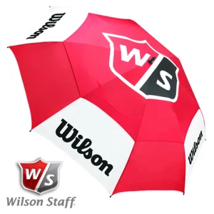 Wilson Staff Tour Regenschirm / Umbrella Rot / Weiß - Picture 1 of 2