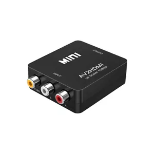 RCA to HDMI Converter, Composite to HDMI Adapter Support 1080P for PAL/NTSC