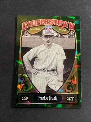 2013 Cooperstown Frankie Frisch Green Crystal SP New York Giants #15 - Image 1 of 2